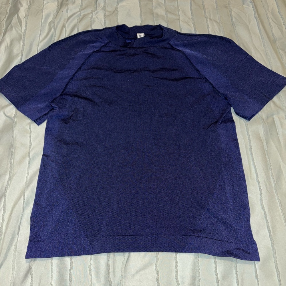 lululemon athletica Deep Blue Short Sleeve Tee